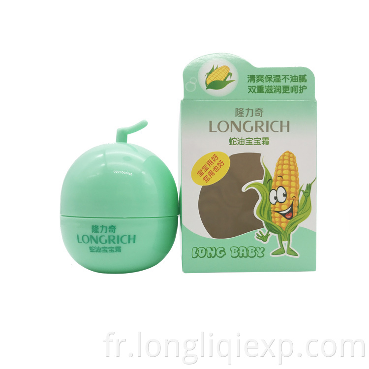 Longrich ou Private Label Crème rafraîchissante et hydratante sans gras pour bébé